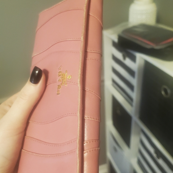 Pink Prada double snap wallet - Picture 5 of 12